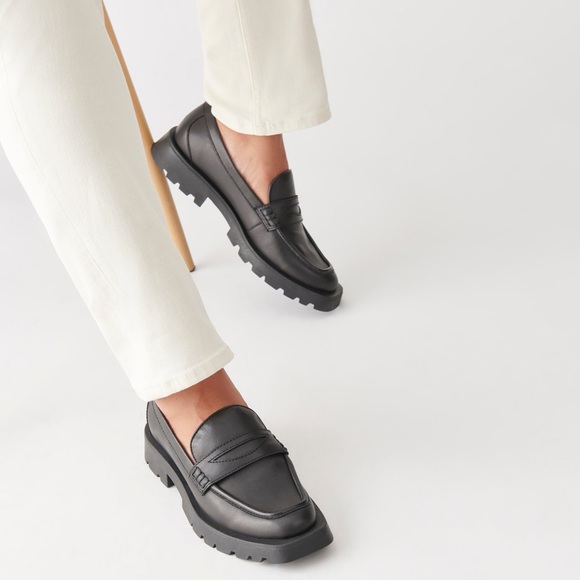 Dolce Vita Shoes - Dolce Vita Elias Flat Leather Loafers 8.5